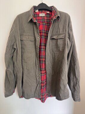 L.L BEAN SHIRT/JACKET 100% COTTON XXL REGULAR